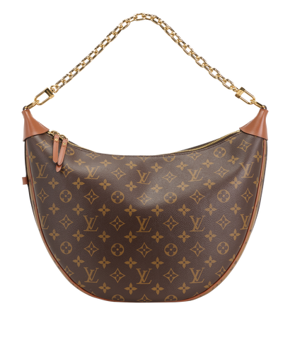 Loop Hobo, &pound;1,800, Handbags, Brown, Canvas, Front view